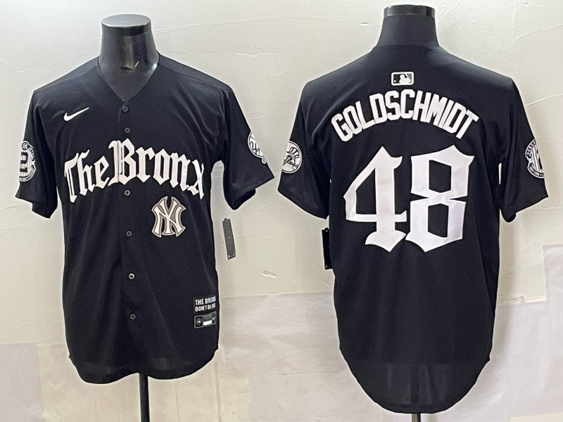Men New York Yankees #48 Goldschmidt black MLB 2025 Nike jersey 012->new york yankees->MLB Jersey